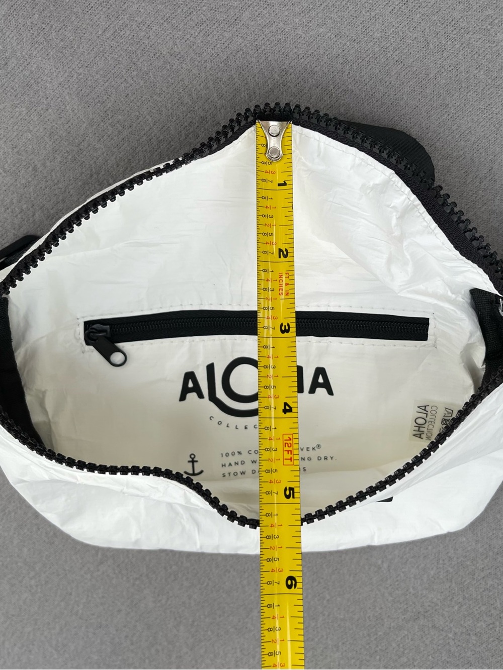 ALOHA Collection White Mini Hip Fanny Pack NWT Splash-Proof Durable Lightweight - Picture 6 of 16
